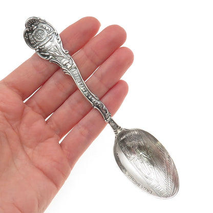 Shepard 925 Sterling Silver Antique Art Deco Missouri State Coffee Spoon