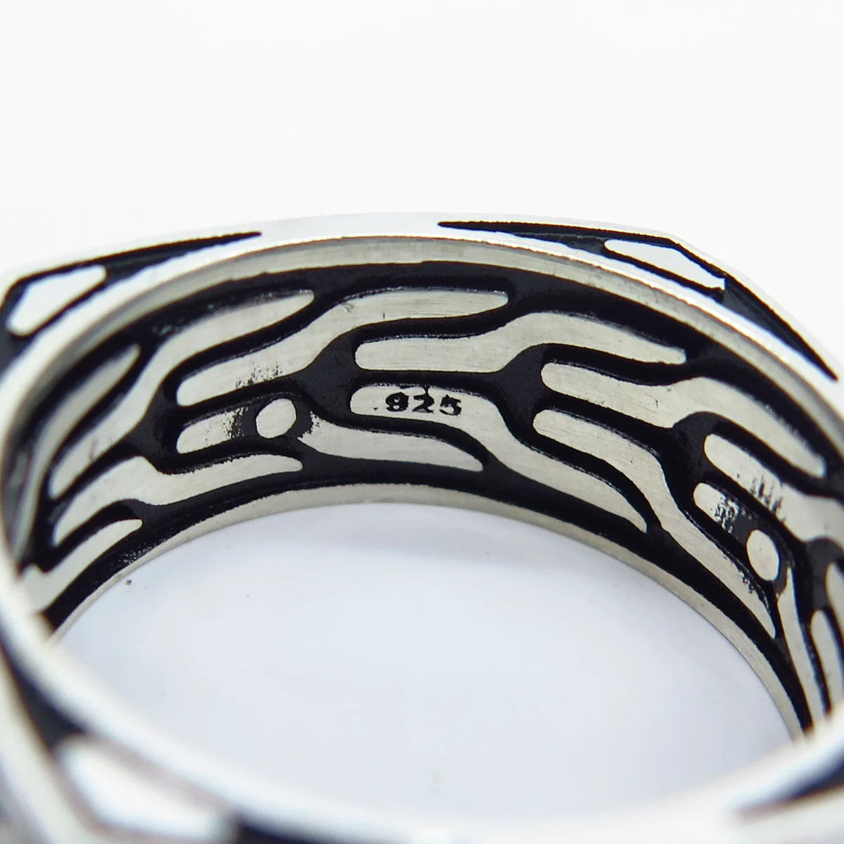 925 Sterling Silver Vintage Braided Band Ring Size 9.75