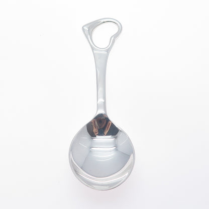 TIFFANY & CO. Elsa Peretti 925 Sterling Vintage Open Heart Baby Spoon w/ Pouch