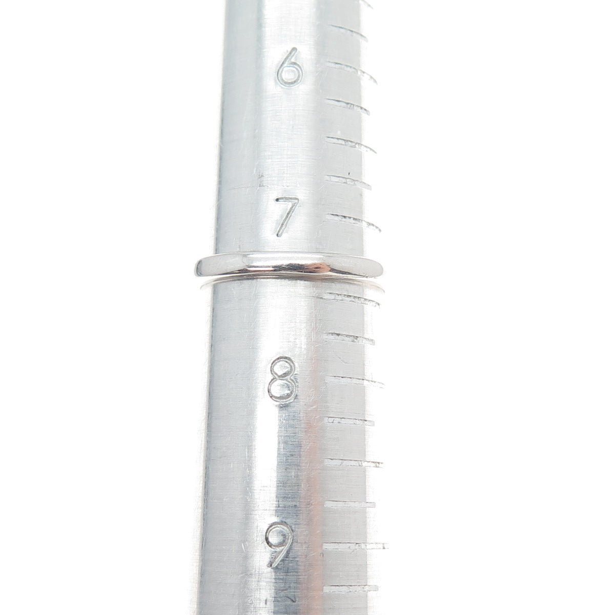 DSMK 925 Sterling Silver Real Emerald-Cut Blue Topaz & C Z Ring Size 7.5