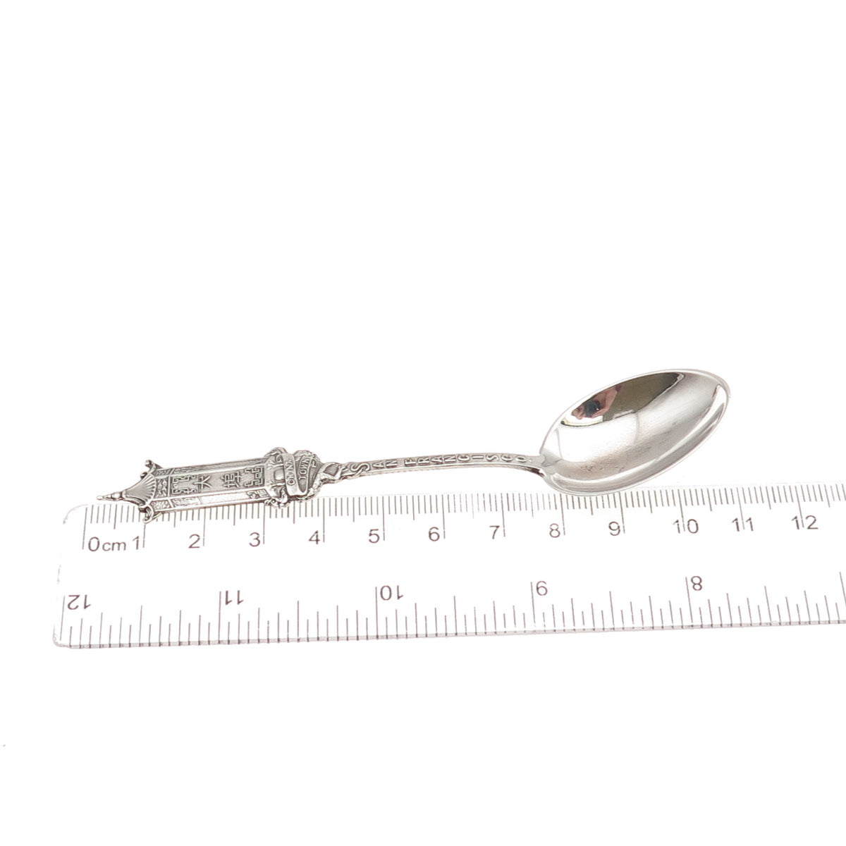 925 Sterling Silver Antique Art Deco San Francisco's Chinatown Coffee Spoon