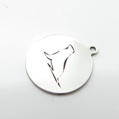 925 Sterling Silver USA Two In Town Sea Calf Charm Pendant
