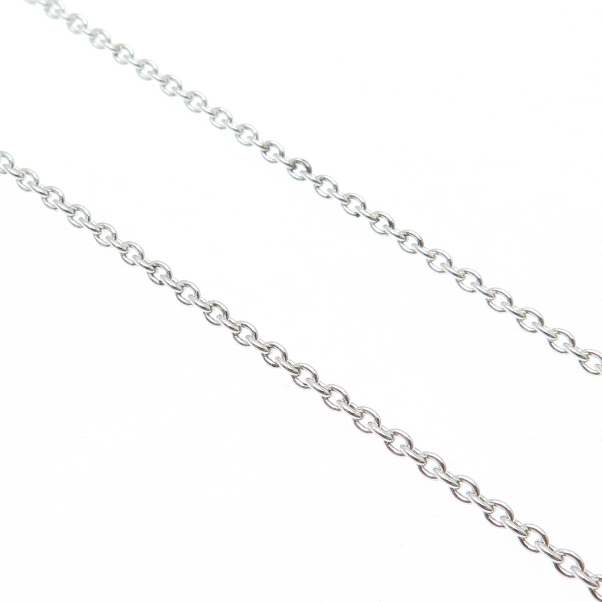 PETER STONE 925 Sterling Silver Vintage Celtic Knot Cable Chain Necklace 18"