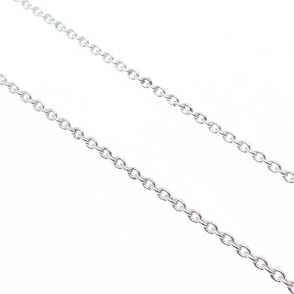 PETER STONE 925 Sterling Silver Vintage Celtic Knot Cable Chain Necklace 18"