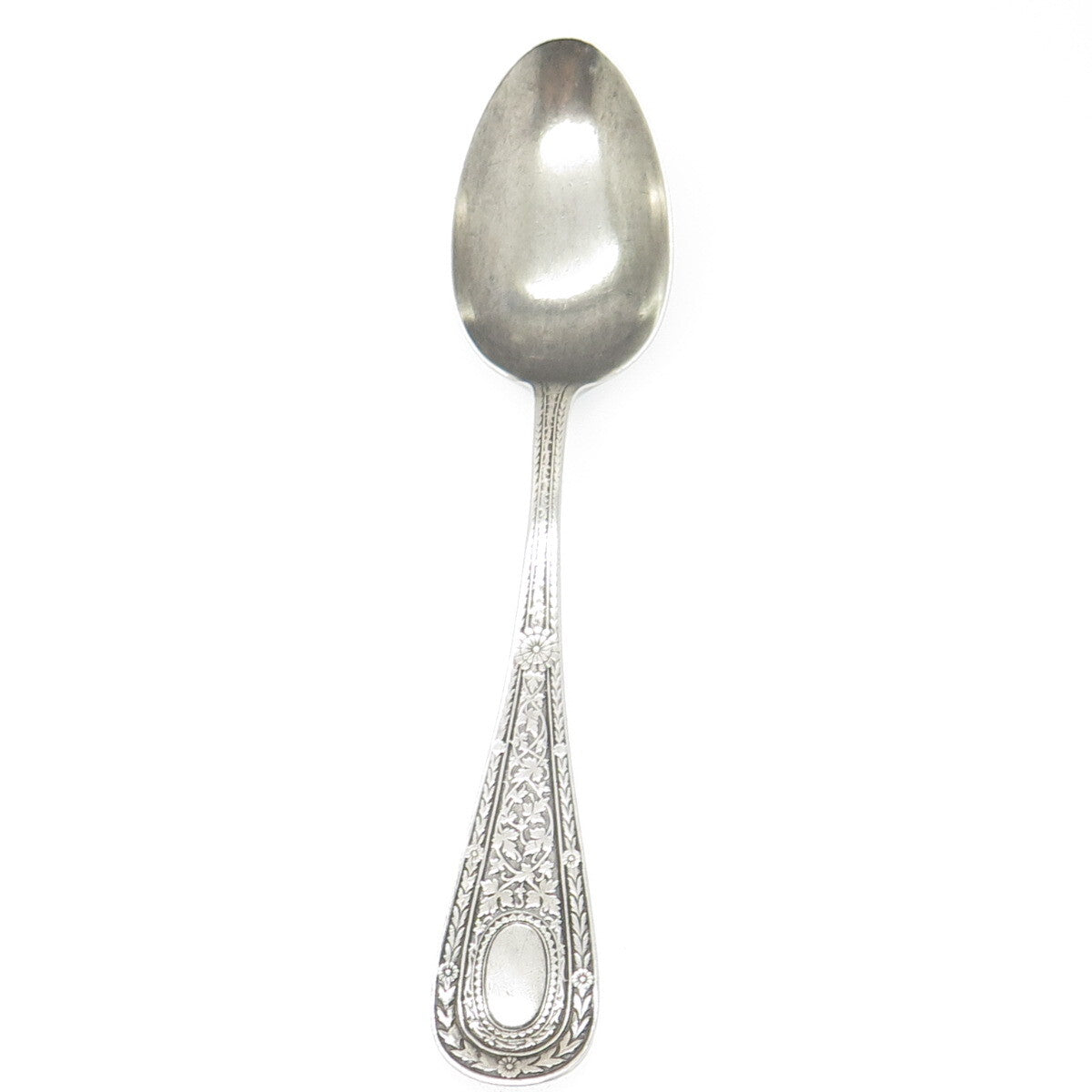 WHITING MFG CO. 925 Sterling Silver Antique Victorian 1890 Laureate Teaspoon