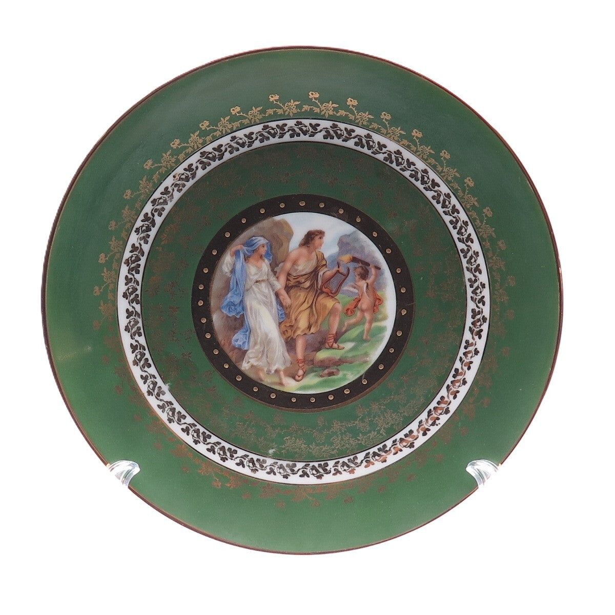 Hutschenreuther Selb Bavaria Antique Hand Painted Porcelain Cabinet Plate