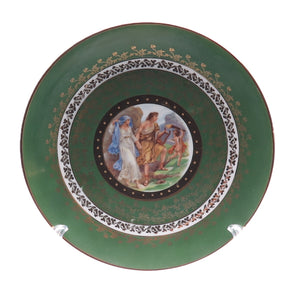 Hutschenreuther Selb Bavaria Antique Hand Painted Porcelain Cabinet Plate