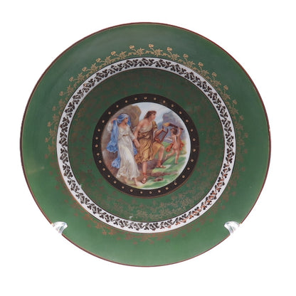 Hutschenreuther Selb Bavaria Antique Hand Painted Porcelain Cabinet Plate