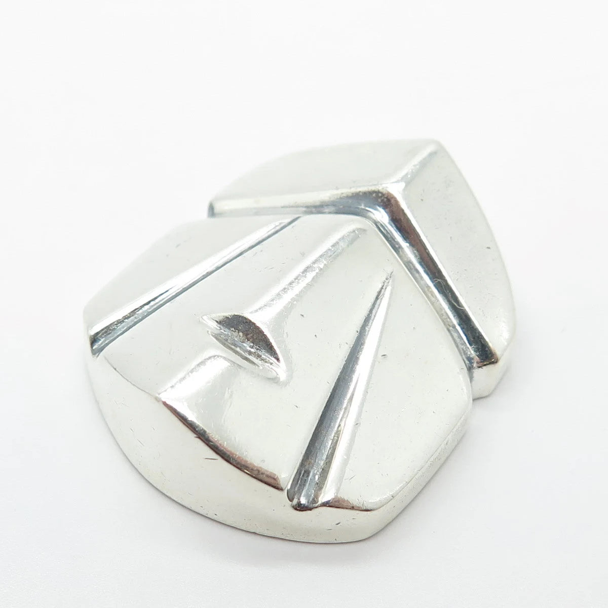 925 Sterling Silver Vintage Abstract Pendant