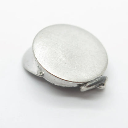 925 Sterling Silver Vintage Cap 3D Charm Pendant