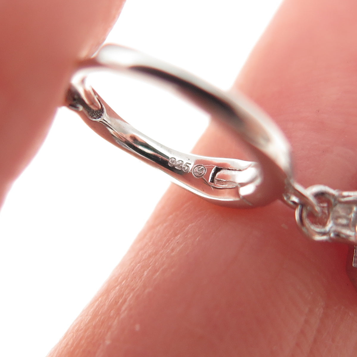 925 Sterling Silver Radiant & Round-Cut C Z Dangle Earrings