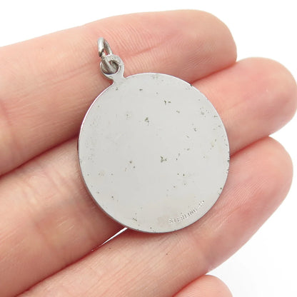 925 Sterling Silver Vintage Griffith & Sons Co Girl Profile Charm Pendant