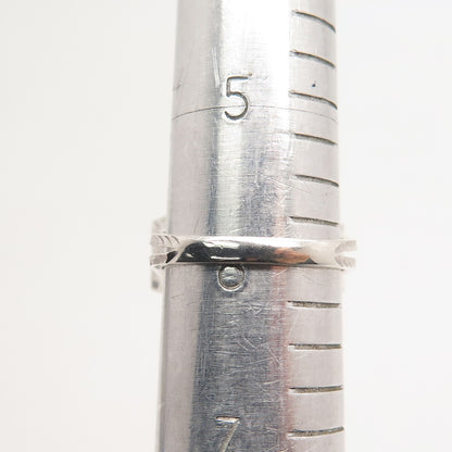 925 Sterling Silver Princess-Cut C Z Ring Size 6