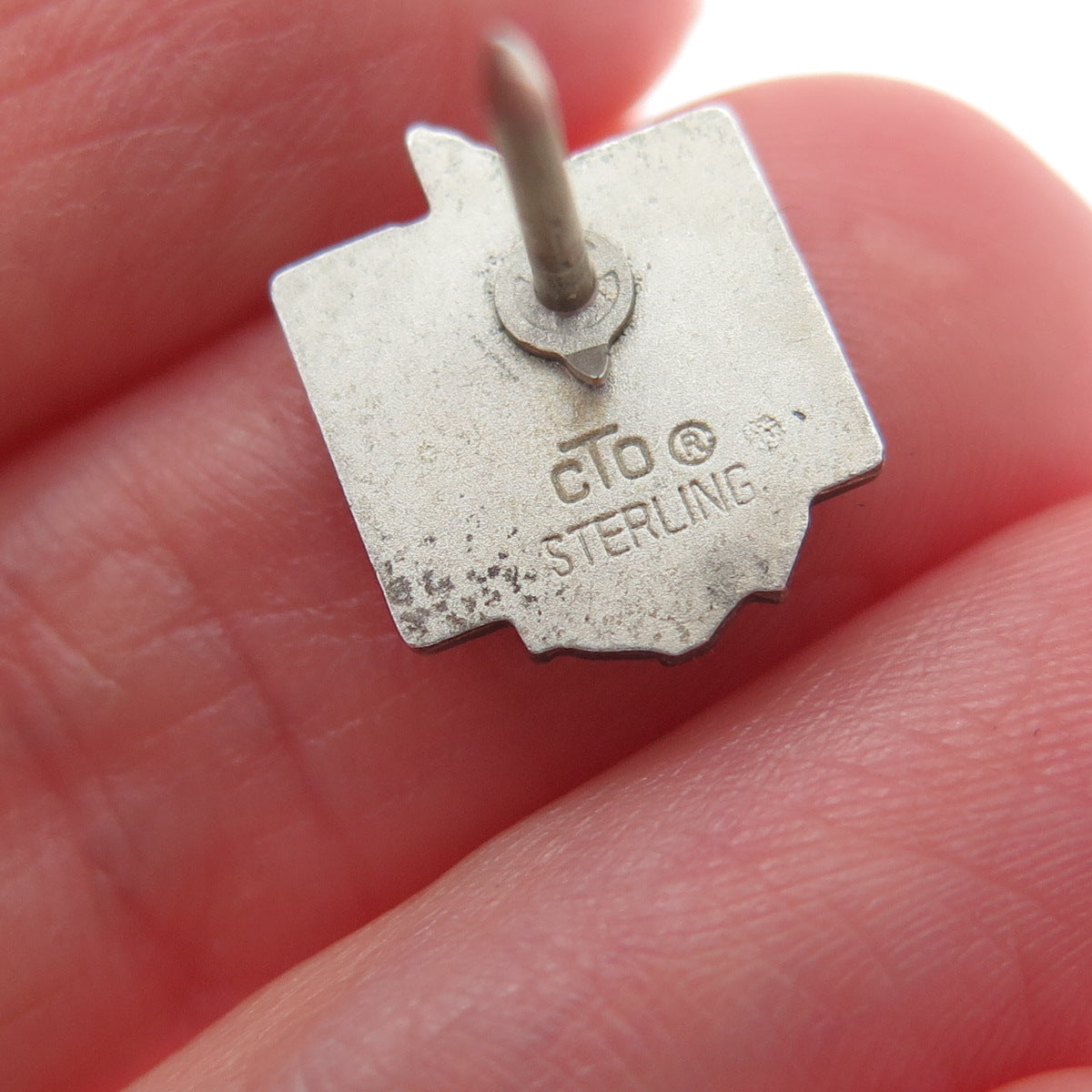 O.C. TANNER 925 Sterling Silver Vintage US Air Force Tie Tack / Lapel Pin