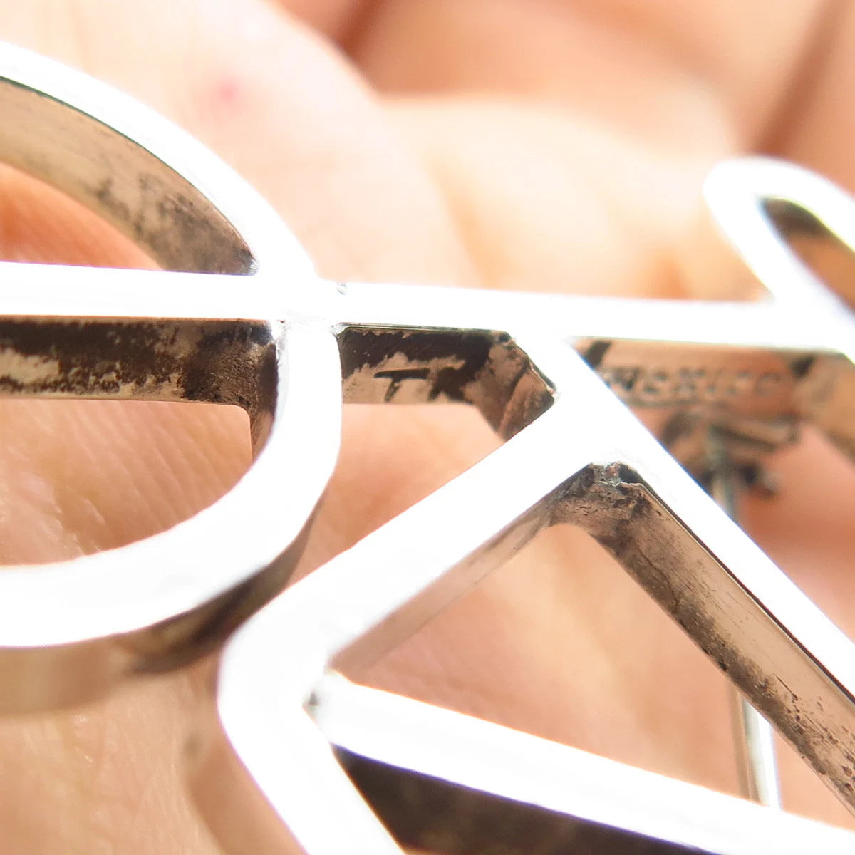 925 Sterling Silver Vintage Mexico Bicycle Pin Brooch