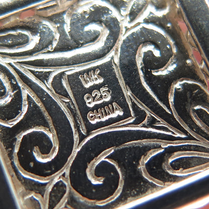 WHITNEY KELLY Sterling Silver Vintage Agate Turquoise Lapis MOP Bracelet 7-7.25"