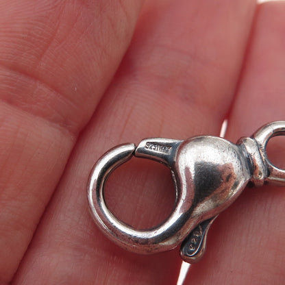 Milor 925 Sterling Silver Vintage Italy Bracelet / Necklace Lobster Lock Clasp