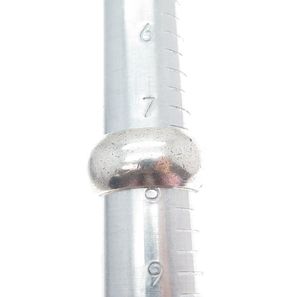 925 Sterling Silver Vintage Wide Cigar Band Ring Size 8