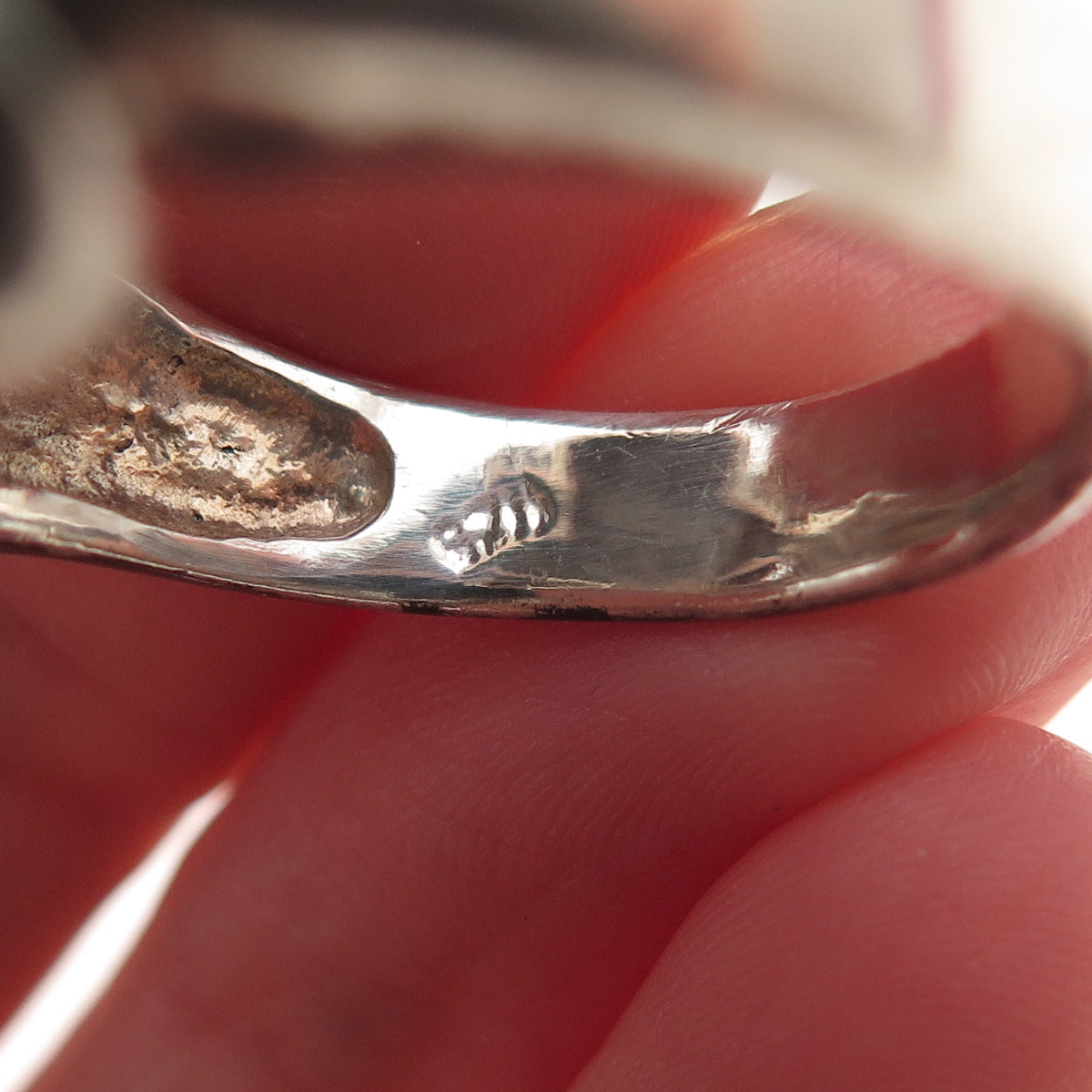 925 Sterling Silver Vintage Misfits Skeleton Skull Biker Ring Size 11.25