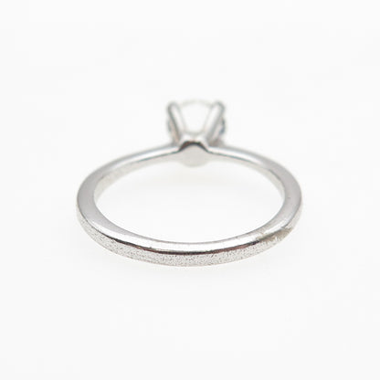 AVON 925 Sterling Silver Vintage Round-Cut C Z Engagement Ring Size 6