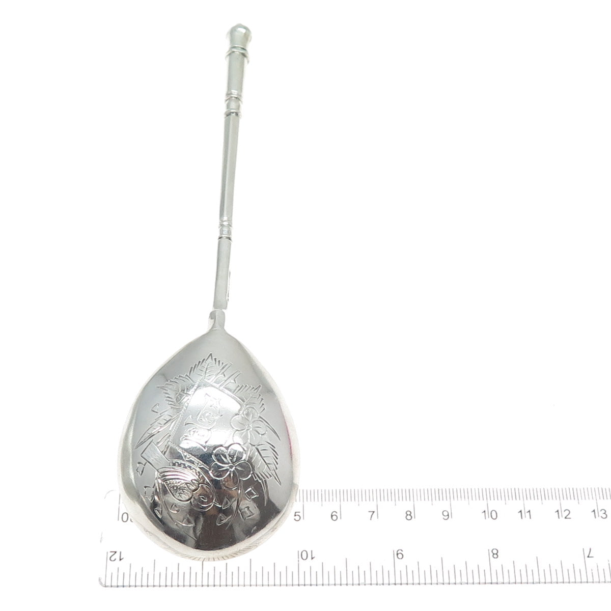 ANATOLY ARTSYBASHEV 84 Silver Antique 1895 Russian Empire Jam / Sauce Spoon