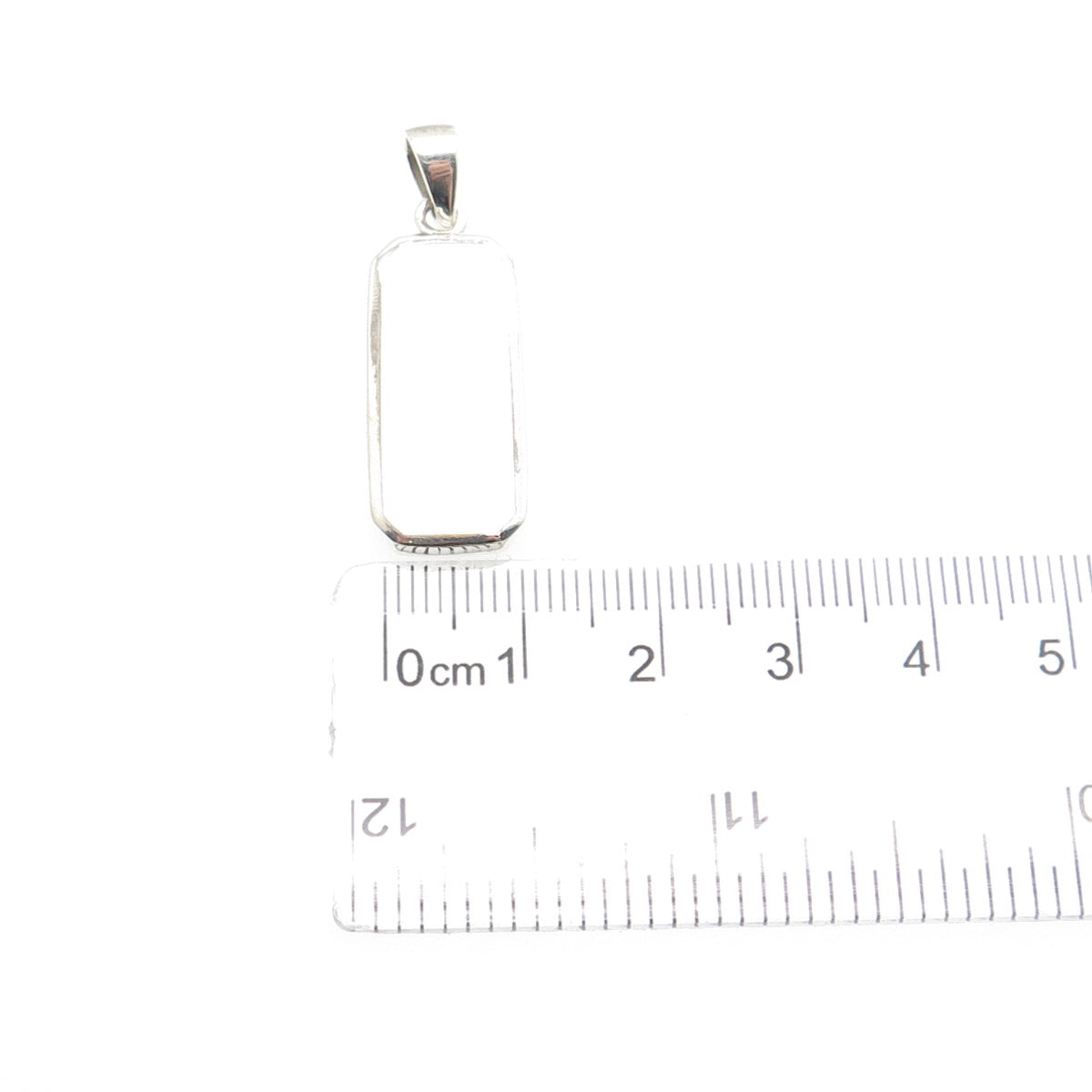 CHARLES WINSTON 925 Sterling Silver Vintage Real MOP Charm Pendant