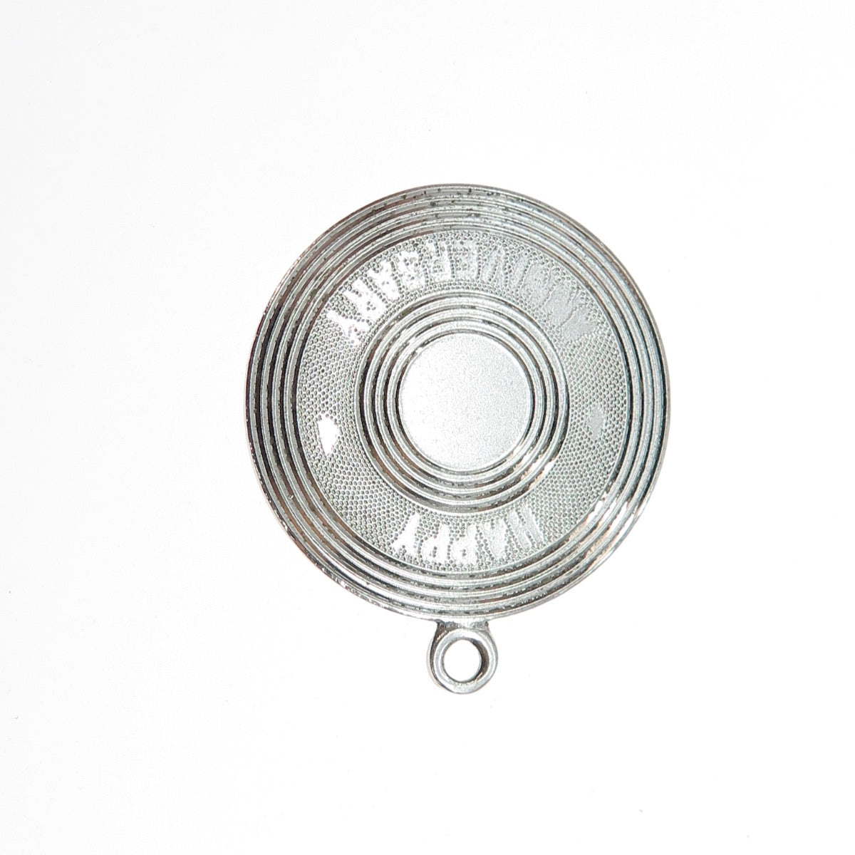 WELLS 925 Sterling Silver Vintage Happy Anniversary Charm Pendant