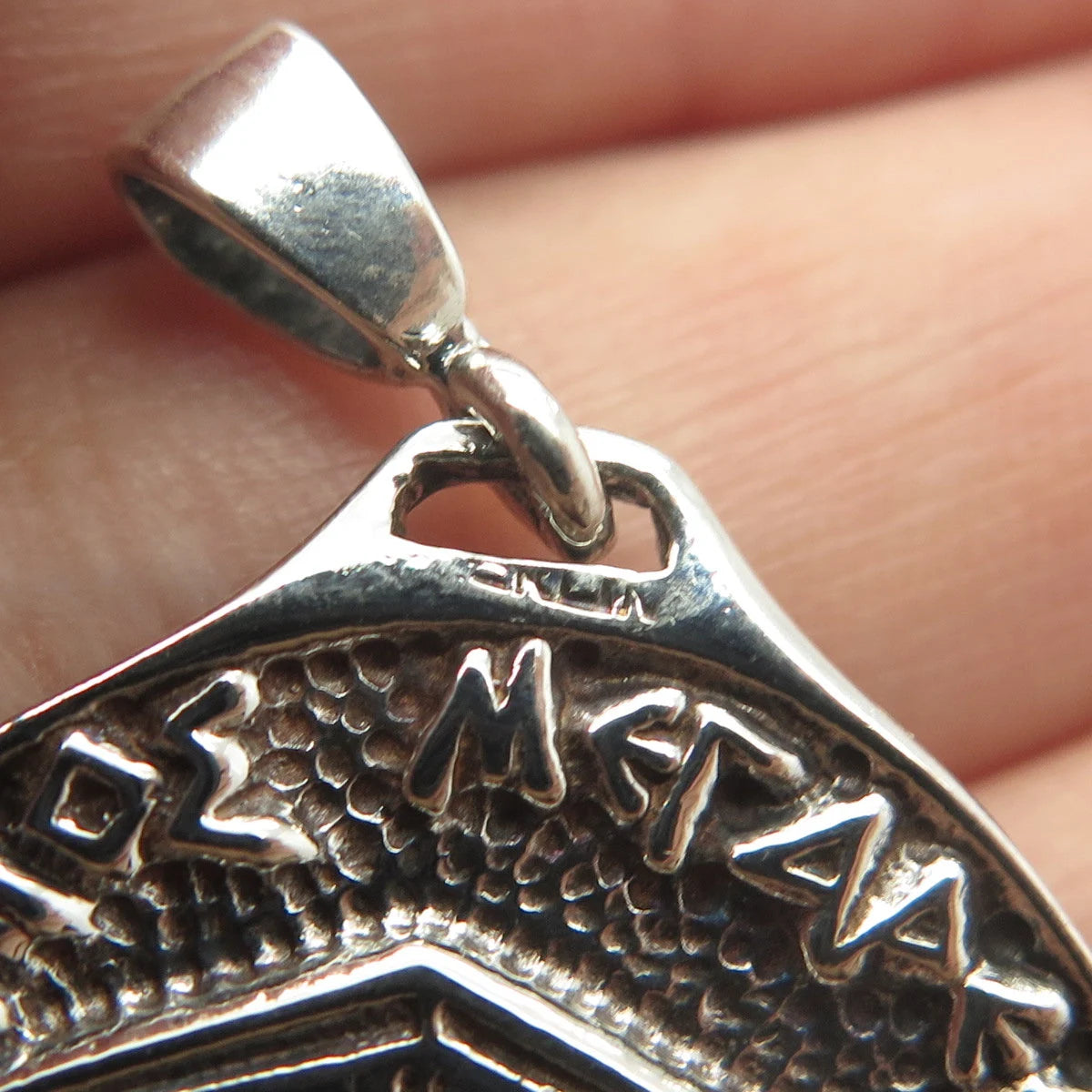 925 Sterling Silver Vintage Acropolis 1983-1993 Medal Pendant