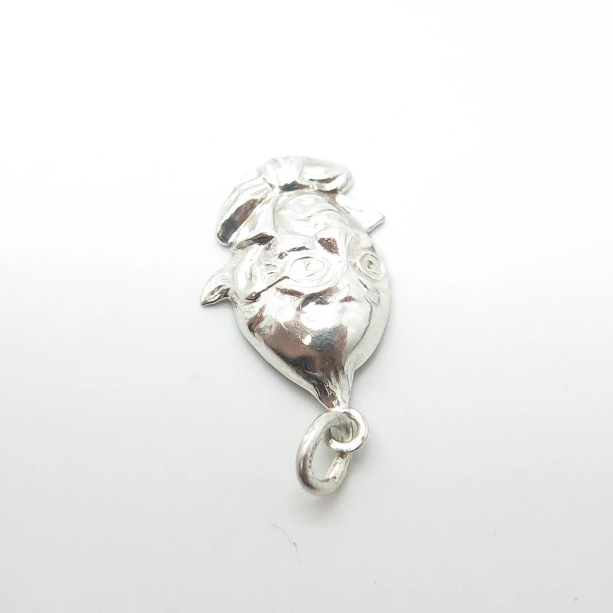 925 Sterling Silver Vintage Alien Movie Character Charm Pendant