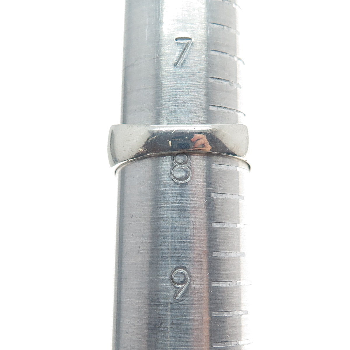 CHAPAL ZENRAY 925 Sterling Silver Vintage MOP & C Z Cross Dome Ring Size 8