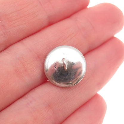 925 Sterling Silver Antique Art Deco Real Akoya Pearl & MOP Button