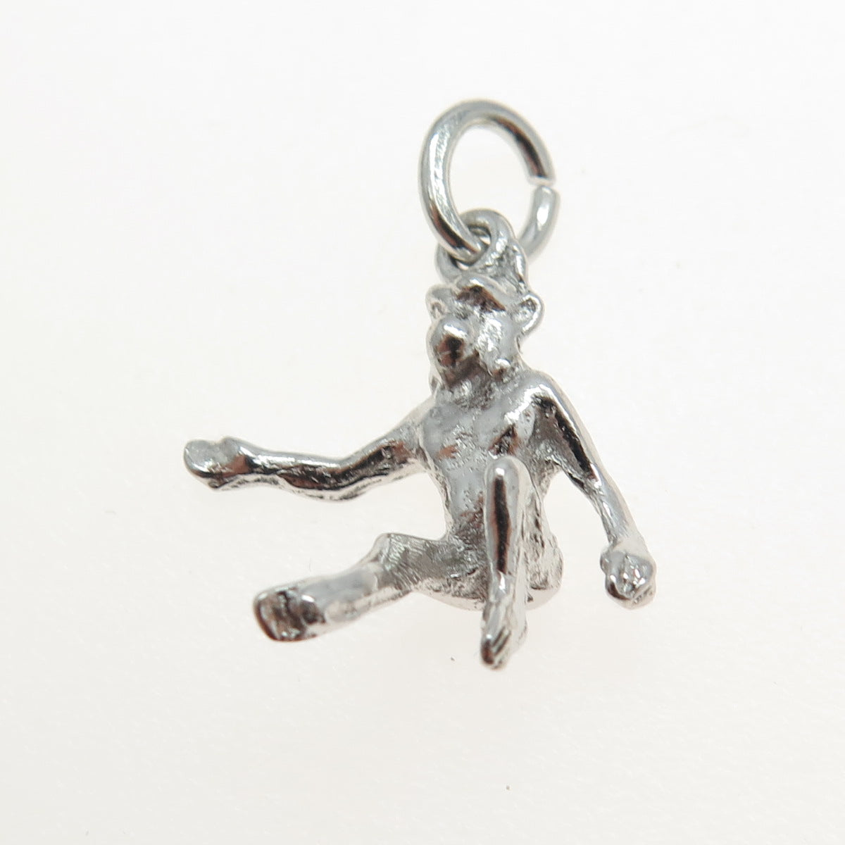 925 Sterling Silver Vintage Monkey 3D Charm Pendant