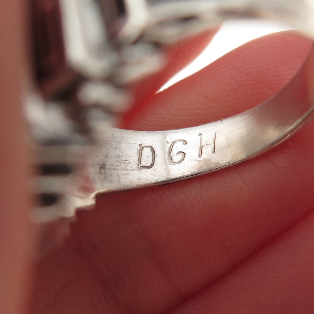 925 Sterling Silver Vintage 1962 Enamel East Newark School Ring Size 8