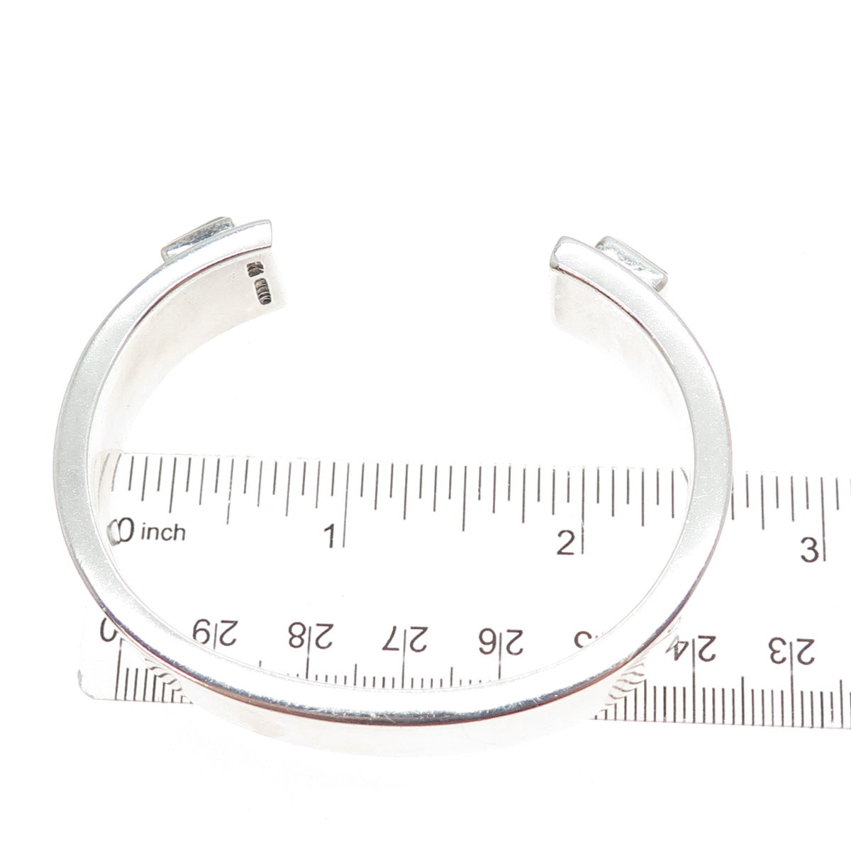 925 Sterling Vintage AC Mexico Real Turquoise Modernist Adjustable Bracelet 7"