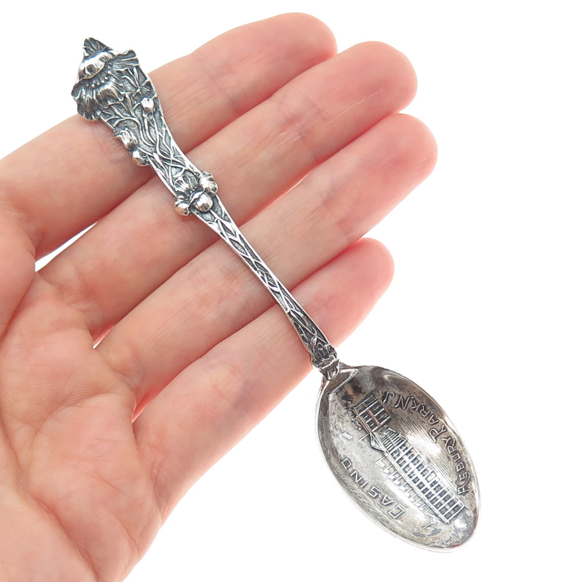 PAYE & BAKER 925 Sterling Silver Antique Casino Asbury Park NJ Coffee Spoon