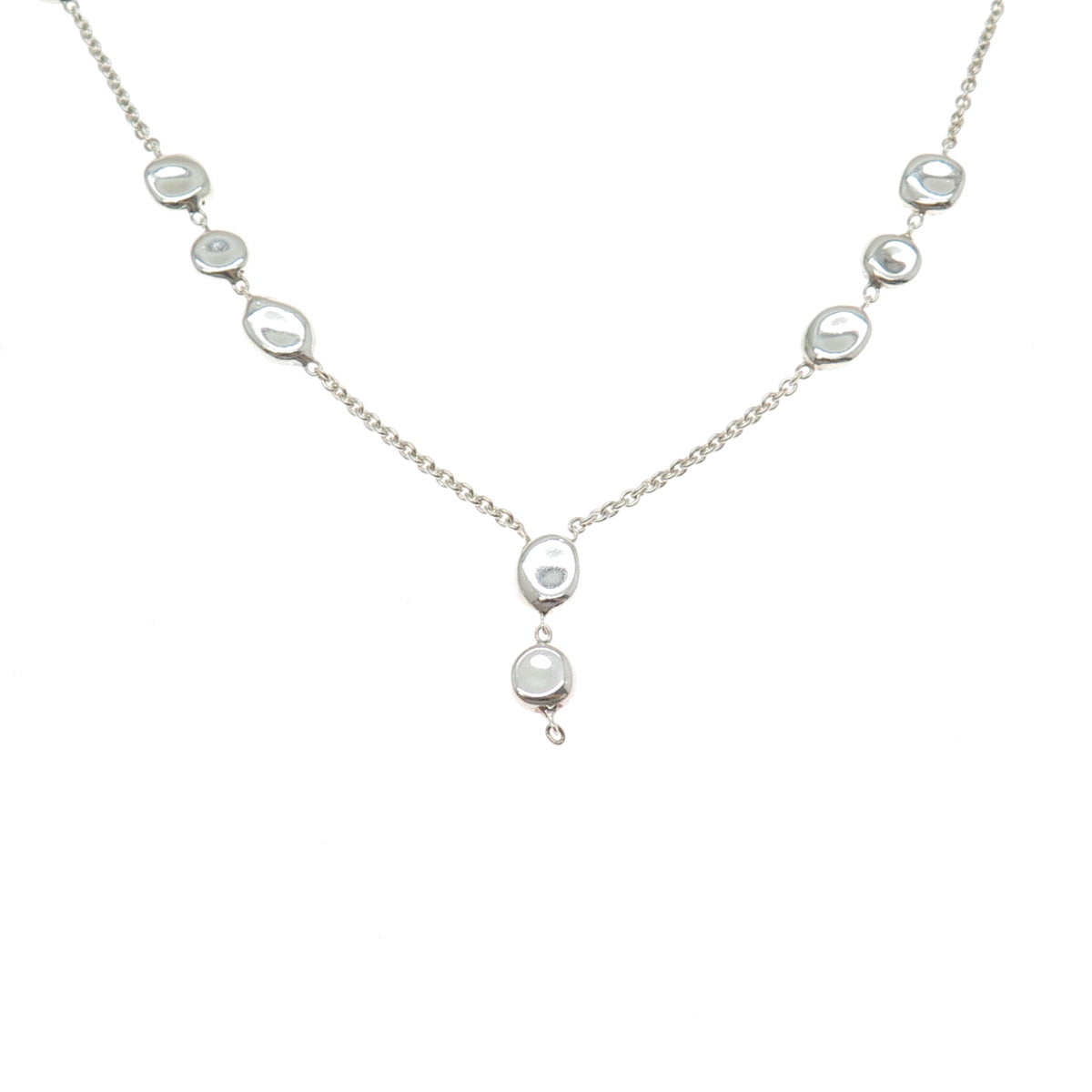 IPPOLITA 925 Sterling Silver Modernist Necklace 24" (missing part of pendant)