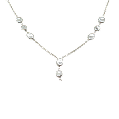 IPPOLITA 925 Sterling Silver Modernist Necklace 24" (missing part of pendant)