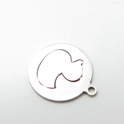 925 Sterling Silver USA Two In Town Duck Bath Toy Charm Pendant