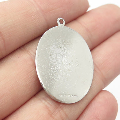 925 Sterling Silver Vintage Griffith & Sons Co "To Mother" Oval Pendant