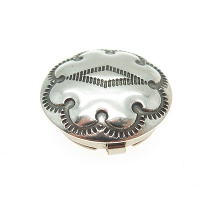 Old Pawn Hopi Sterling Silver Vintage Southwestern Concho Tribal Clip Button