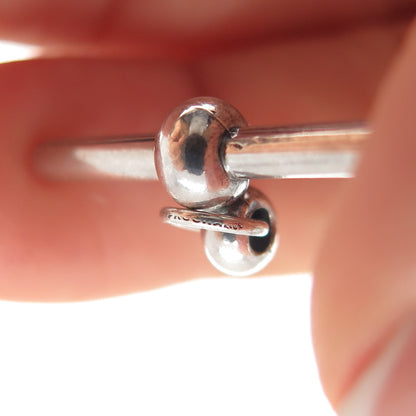 PROCHAIN 925 Sterling Silver Vintage Bracelet / Necklace Toggle Lock Clasp