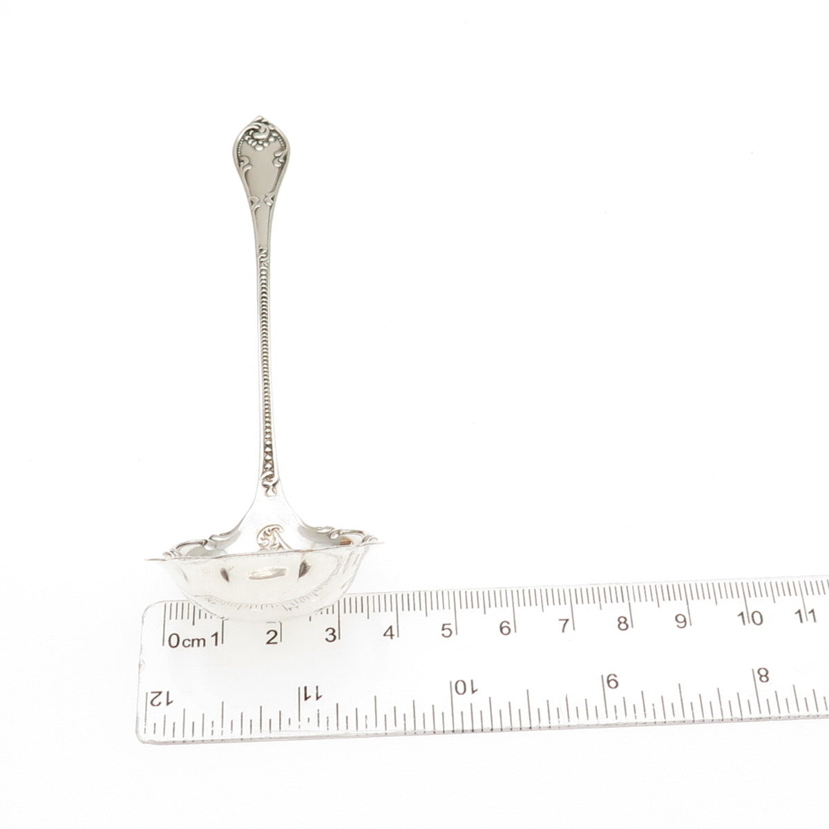TOWLE 925 Sterling Silver Antique 1895 Rustic Solid Piece Cream Ladle