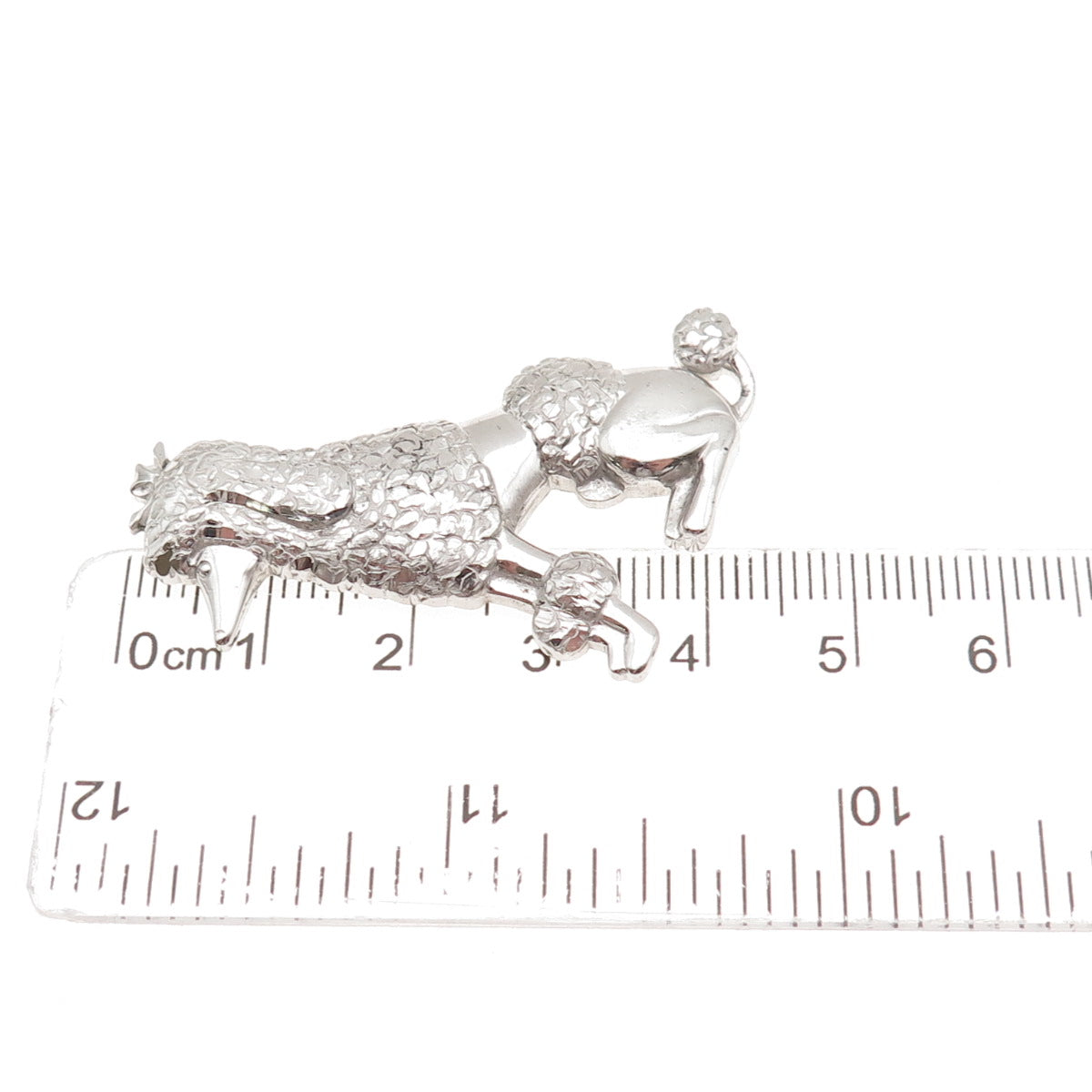 RICHLINE 925 Sterling Silver Vintage Poodle Dog Pin Brooch
