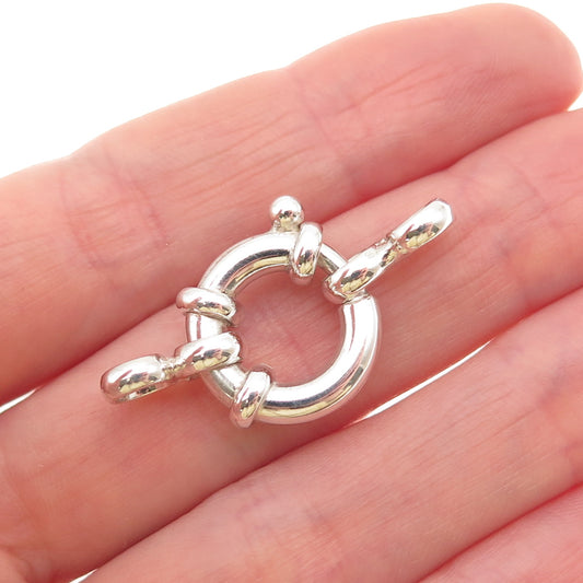 925 Sterling Silver Vintage Bracelet / Necklace Spring Ring Lock Clasp