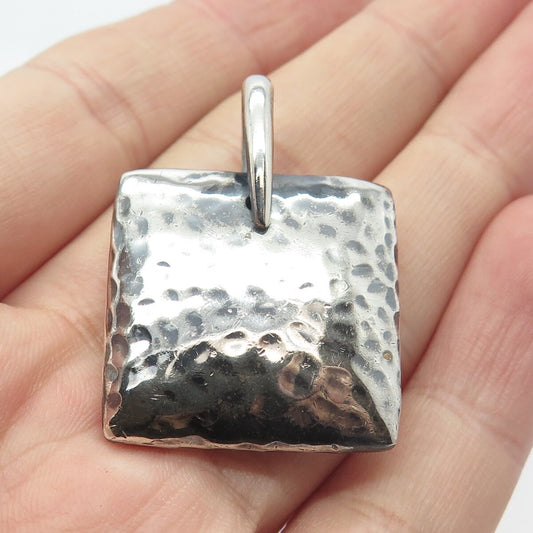 925 Sterling Silver Vintage Silpada Hammered Finish Pendant