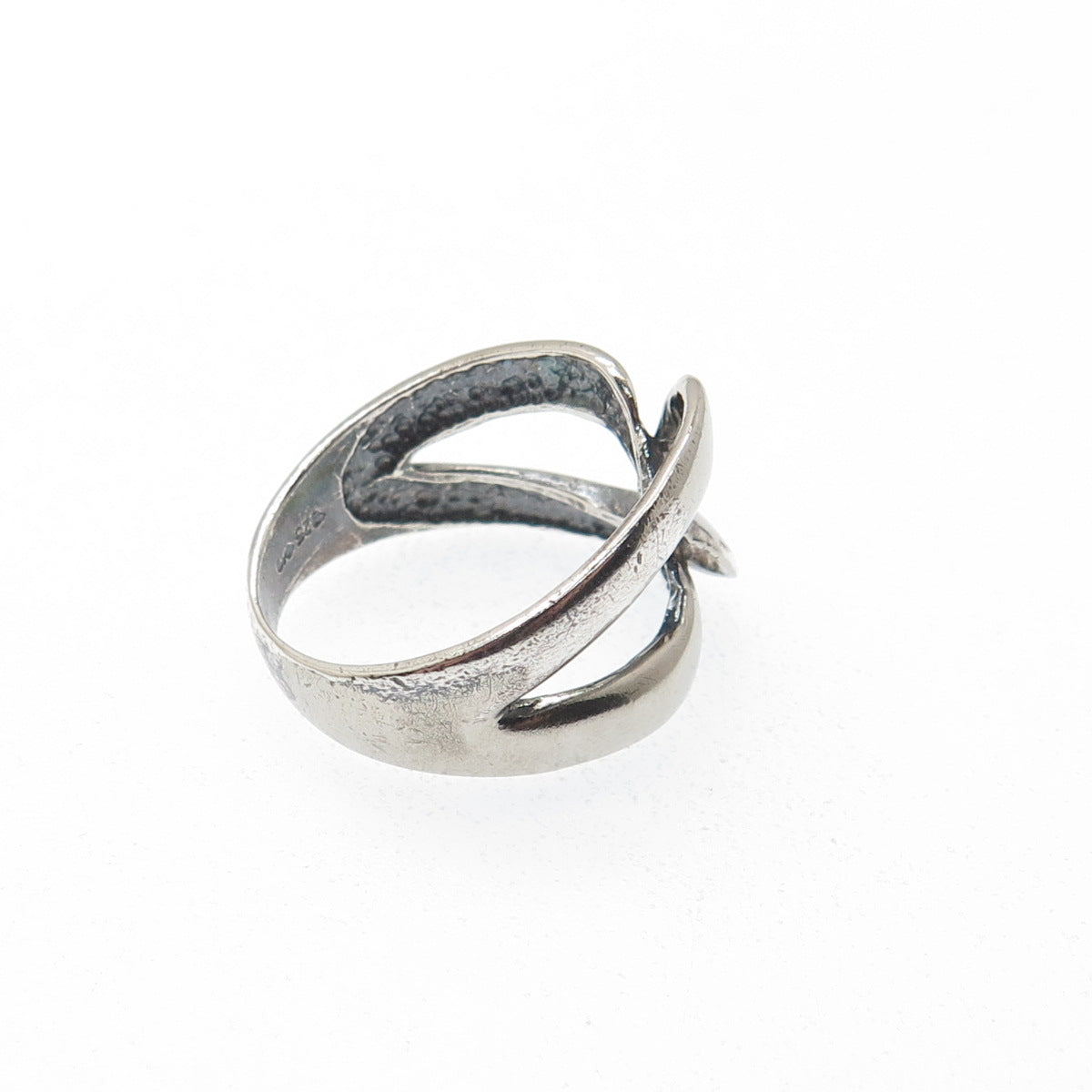 CHARLES WINSTON 925 Sterling Silver Vintage Infinity Oxidized Ring Size 7