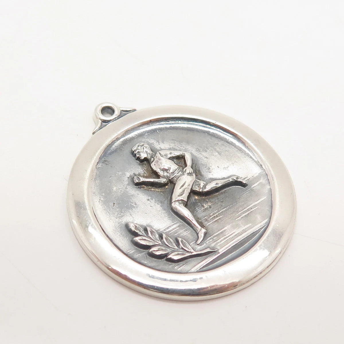 925 Sterling Silver Vintage Runner Pendant