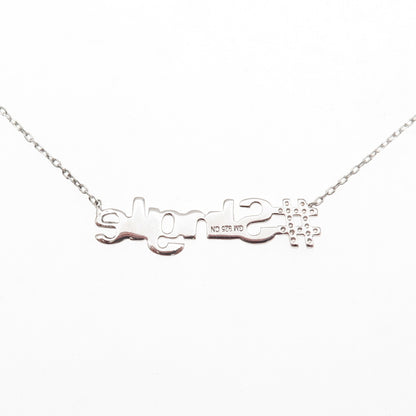 925 Sterling Silver Round-Cut C Z #Single Cable Chain Necklace 16-18"