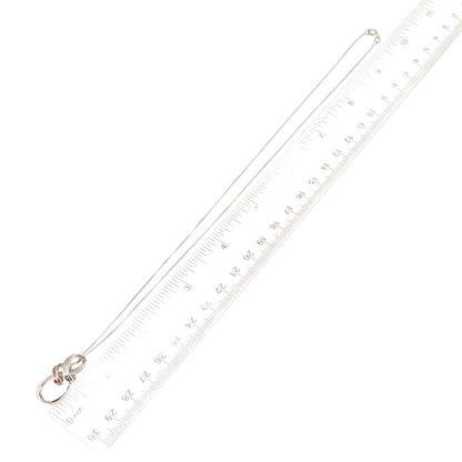 Sun 925 Sterling Silver 14K Gold Real Diamond Infinity Box Chain Necklace 18"