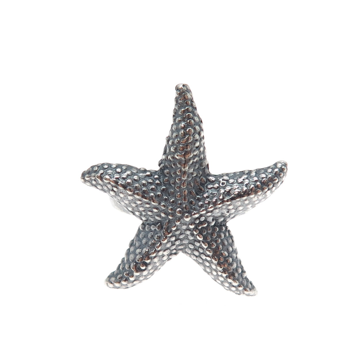 925 Sterling Silver Vintage Starfish Oxidized Ring Size 6.5